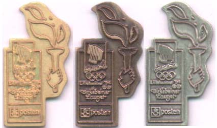Posten FIFOL trim pins gull, sølv og bronse